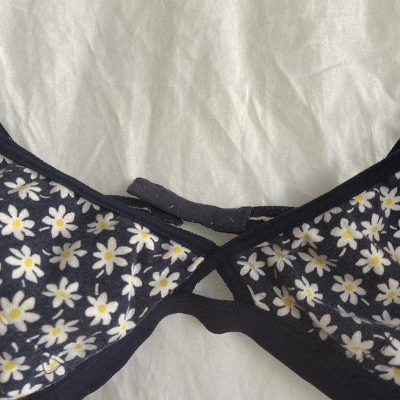 Madewell Cotton-Modal Mini Daisy bra Bralette size Medium - Picture 6 of 9